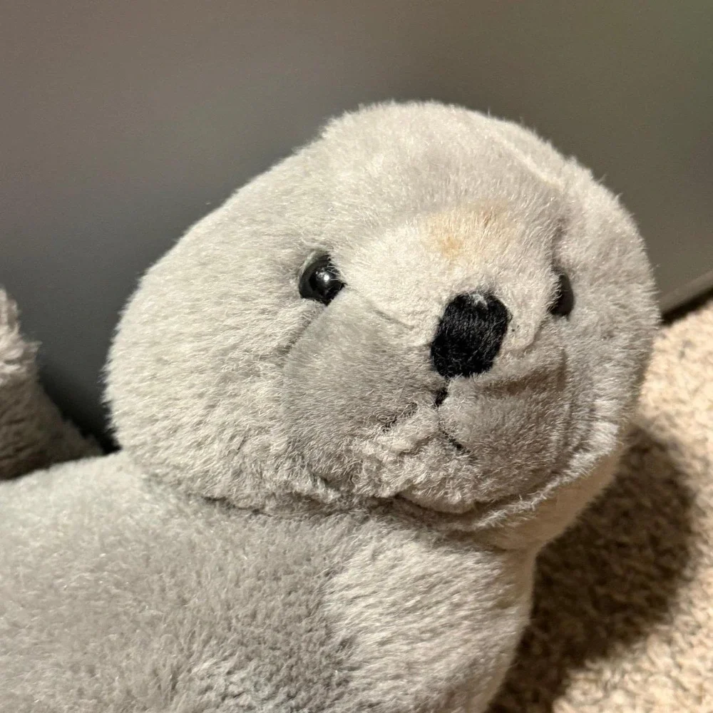 Vintage Mary Meyer Gray Seal Plush Stuffed Animal Sea Lion Lovey Toy